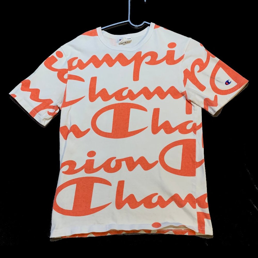 Champion Script Wrap-Around Tee - Size Medium - image 1
